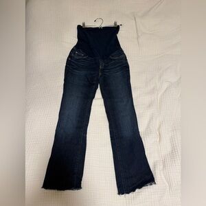 Maternity jeans: A Pea in the Pod Dark Blue Straight Leg Jeans